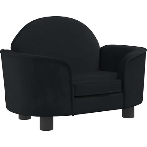 Cuccia per cani comodo divano 66 x 40 x 45 cm velluto nero 020042781