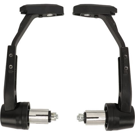 1 paire de poignées de protection pour leviers de frein et d'embrayage universels en alliage d'aluminium CNC pour moto, noires (1/5)