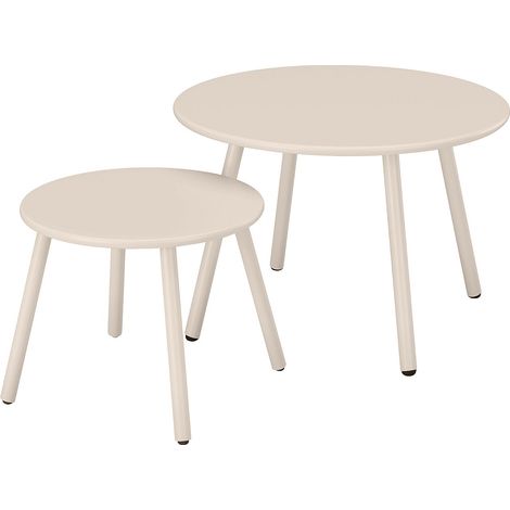 Tavoli a scomparsa da giardino in Metallo Beige - MIRMANDE di MYLIA