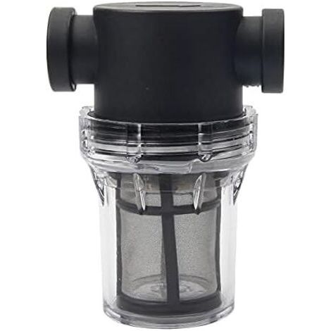 Filtre de Pipeline 1/2" pour Pompe à Eau avec Tamis en Acier Inoxydable 100 Mailles, Filtre à Mailles en Ligne pour Pompe à Eau pour l’Arrosage de Jardin