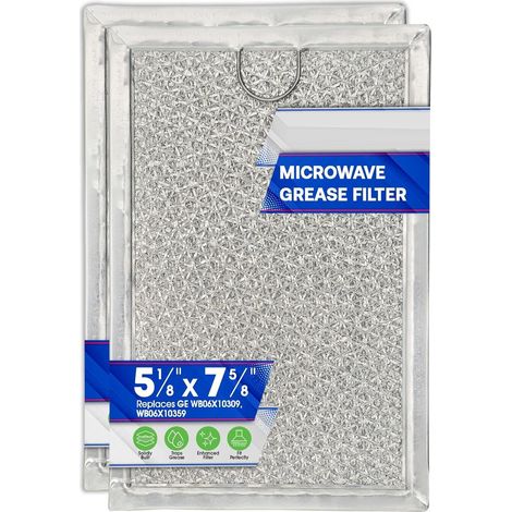 Filtre à graisse pour four à micro-ondes 7,6 po x 5,1 po pour GE WB06X10309 (1/5)