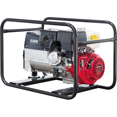 ELMAG Stromerzeuger SEB 7500WDE-AVR mit HONDA-Motor GX390 mit erhöhter Schieflastfähigkeit, Elektrostart und AVR-Regelung (1/2)