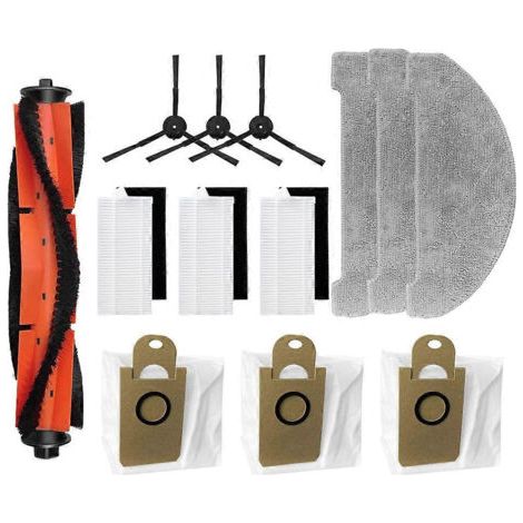 BARKBUSTERS Accessoires pour aspirateur robot Imou RV1 Pro et Imou RV1 Pro Max : brosse principale, filtre HEPA, chiffon, sac à poussière, pièces de rechange A