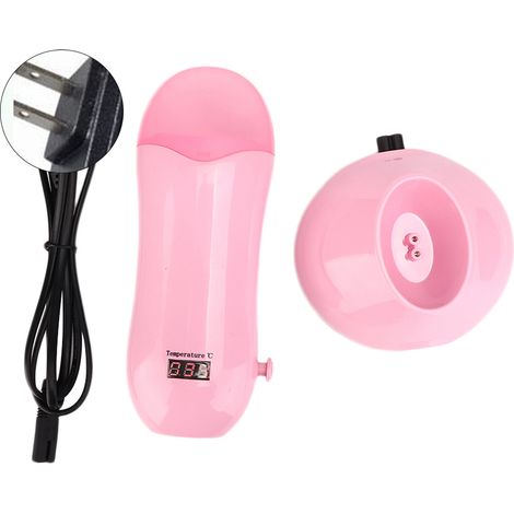 Chauffe-cire épilatoire réglable électrique rose 110V prise US, machine à épiler à chaleur ajustable 500ml (1/5)