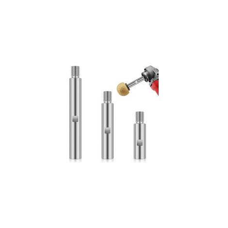 3 Pcs Bielle d'Extension De Meuleuse d'Angle, Meuleuse Rallonge M14, Rallonge de Meuleuse d'Angle 75mm, 100mm, 140mm pour Machines à Polir, Machines à Polir Voitures, Tampons de Polissage (1/5)
