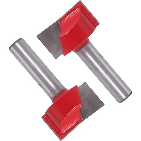 8-mm-Schaft-Fräser für den unteren Bereich, Reinigungsfräser, 8-mm-Schaft-Bündigfrässchablone für Scharniereinsätze, 2 Stück (1/4)