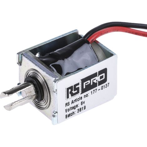 Electroaimant linéaire RS PRO 6 V 16 x 13 x 20 mm ( Prix pour 1 )