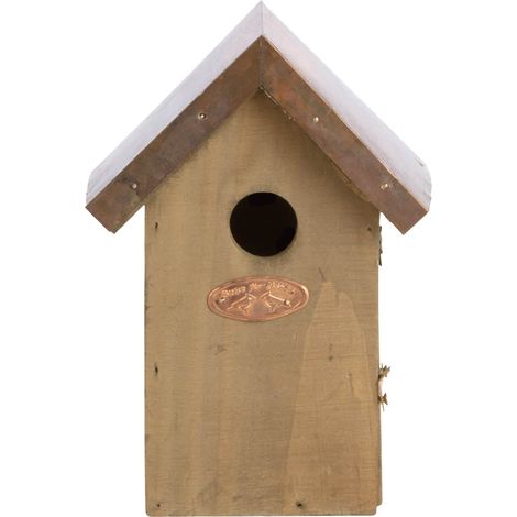 Esschert Design Nistkasten Zaunkönig mit Kupferdach - Kiefernholz (1/5)