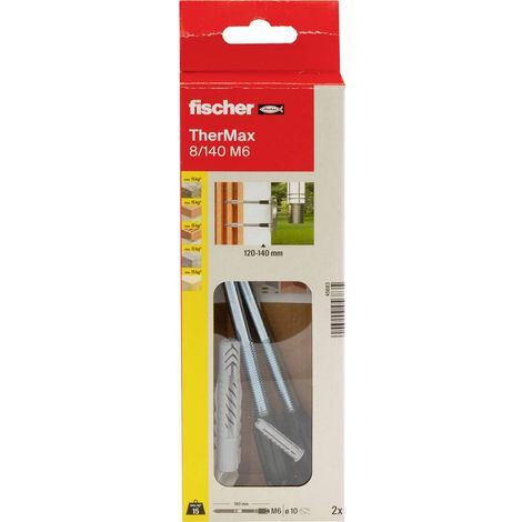 Fischer 2x sistema di montaggio Thermax 8/140 M6 B - 45683 (1/5)