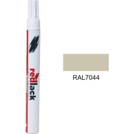 Feltro Vernice per ritocchi 8 ml – RAL 7044 – Grigio seta – lucida – multisupporto – Redlack