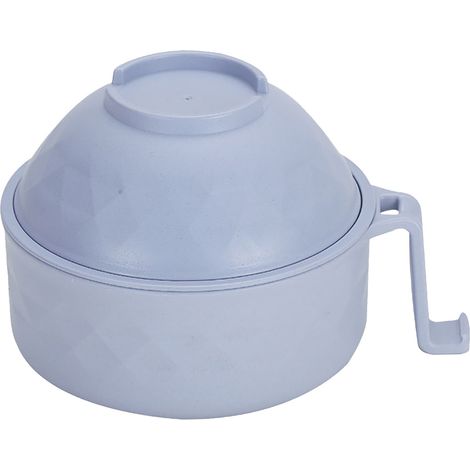Ramen Bowl - Microwave Cooker - 3-Layer Stackable Design - Food-Grade Fiber Material - Dishwasher Safe - 33 Oz Bottom Bowl - For Ramen Soup Rice Pasta - Set Of 1 (1/5)