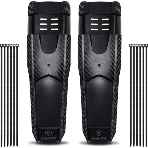 Garde-boue VTT Paquet de 2 Protection Boue Vélo Avant et Arrière Rallongé avec Attaches de Câble (1/5)