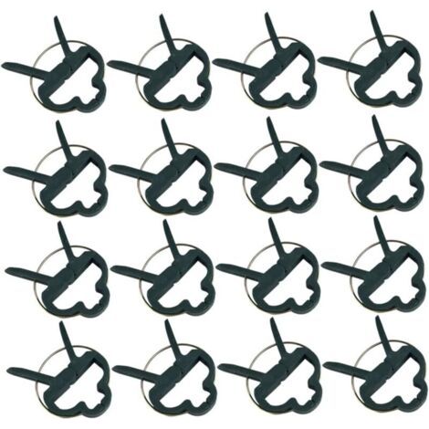 Lot de 80 clips de jardin en plastique, clips de support pour plantes et fleurs, taille L, clips pour tomates, clips pour tiges (1/4)