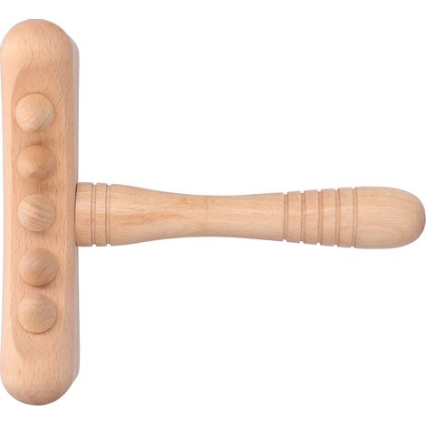 Tragbarer Gua-Sha-Stick aus Holz, Gua-Sha-Brett, Massagegerät für Zuhause und Wellness zur Behandlung der Halswirbelsäule und des Hinterkopfes (1/5)