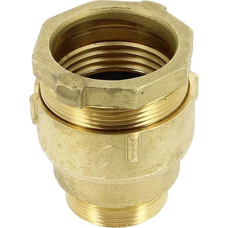 Raccord laiton série Fer à compression Mâle 1"1/2 PE Ø49