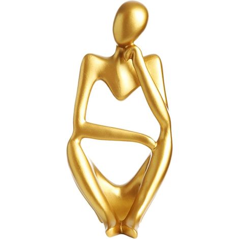 Abstrakte dekorative moderne Skulptur aus Kunstharz oder für die elegante und künstlerische Dekoration des Büros und der Eingangshalle (1/5)