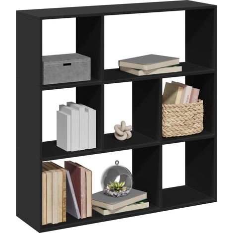 Librería divisora madera de ingeniería negra 102x29x103,5 cm vidaXL (1/5)