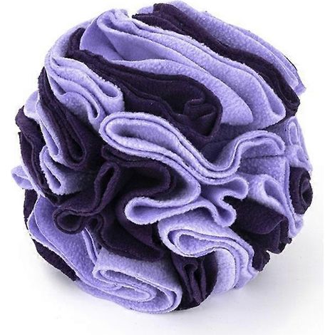 Hunde-Schnüffelball für langsames Fressen und Nasentraining – 20 cm – Lila