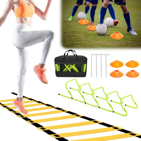 Jiubiaz Accessoires d'entraînement de football Échelle d'agilité Haies de coordination Échelle de coordination (1/5)