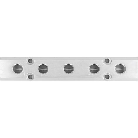 Bloc de distribution d'air pneumatique en aluminium raccord diviseur G1/2 entrée G1/4 sortie 30x30mm SY30-02-5F (1/5)
