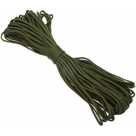 30.5M / 100Ft 7 Brins Corde De Parachute Corde Longe Outil De Survie D'Urgence En Plein Air, (Verte) (1/5)