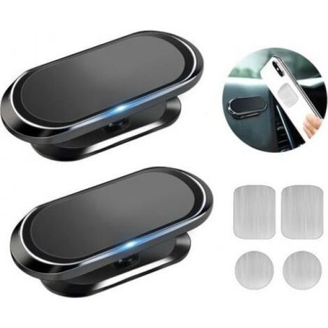 BEBUSINGOTO Soporte magnético para teléfono de coche, rotación de 360°, compatible con iPhone, Samsung, Huawei, Xiaomi, etc., 2 soportes. (1/5)