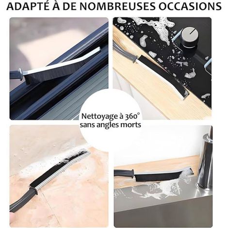 Brosse à Joints Interstices, Brosse Joint Carrelage, Brosse de Nettoyage de Interstices de Salle de Bain, Brosse de 3 BROSSE A MAIN (1/5)