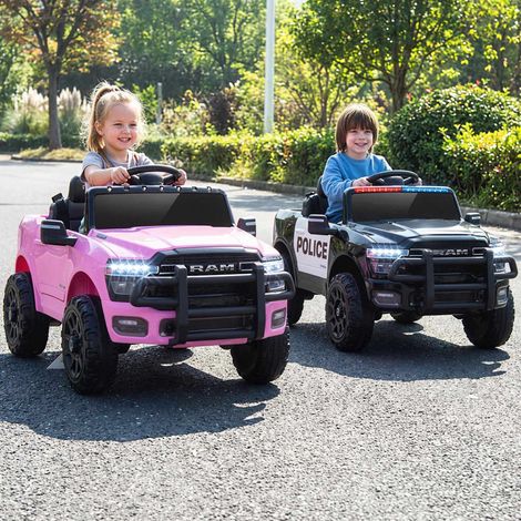 12V Kids Electric Ride-On Car, Pink, with Remote Control (1/5)