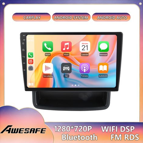 AWESAFE Autoradio Android 13 für Renault Trafic / Opel Vivaro (X83) (2010-2014) 2GB+64GB 10'' Bildschirm CarPlay GPS Android Auto