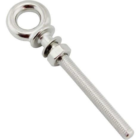 M6 X 60mm Acier Inoxydable Longue Boulon D'oeil De Tige Pour La Rondelle Et L'écrou (1/5)