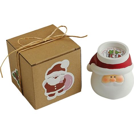 Bougies De Noël Brûlante Du Père Noël  Bougies en Pot Pour Les Célébrations De Noël Les Soirées Hivernales Les Réunions Conviviales En Détente Et Relaxation De (1/5)