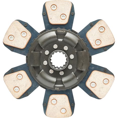 Disco frizione per Fiat, Ford, Landini cod OEM 5088428, 5150647, 5150995, 5162898, 87569037, 87569039, 5145711, 5162901, 1930364, 5131117, 5140616 (1/2)