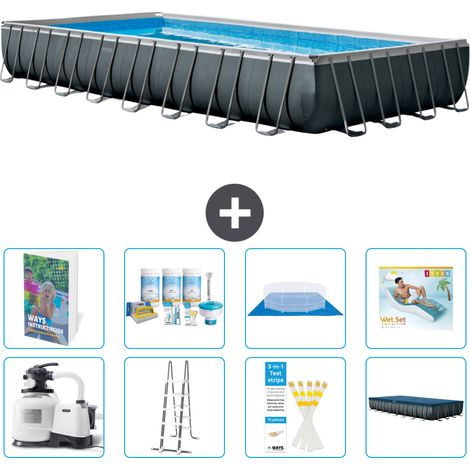 Intex Piscina Ultra XTR Rettangolare - 975x488x132 cm - 9-pezzi S683 (1/4)