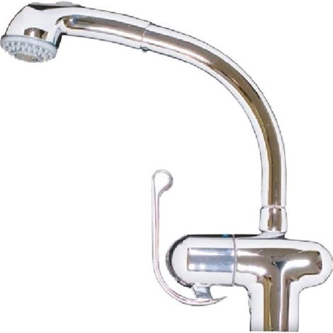 Rubinetto Cucina Miscelatore Monocomando Lavello in Ottone Majestic Cromato (1/3)