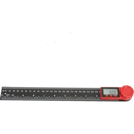 Rapporteur numérique LCD – 360° – 200mm – règle mesure angle – haute précision (1/5)