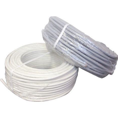 Câble électrique souple H05VV-F NOTRE SELECTION 50 m 4 x 0,75 mm² blanc