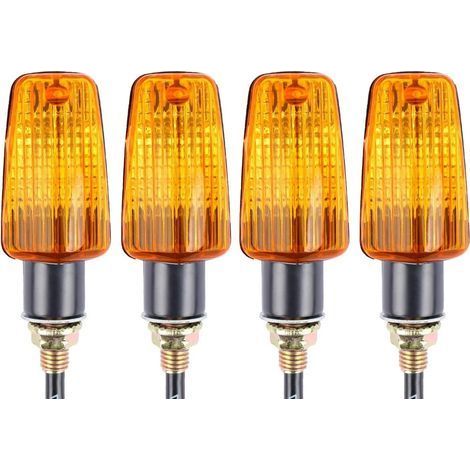 4pcs Indicateurs de Moto Clignotants 12V Étanche Universel pour Moto Scooter Quad Cruiser Off Road (1/5)