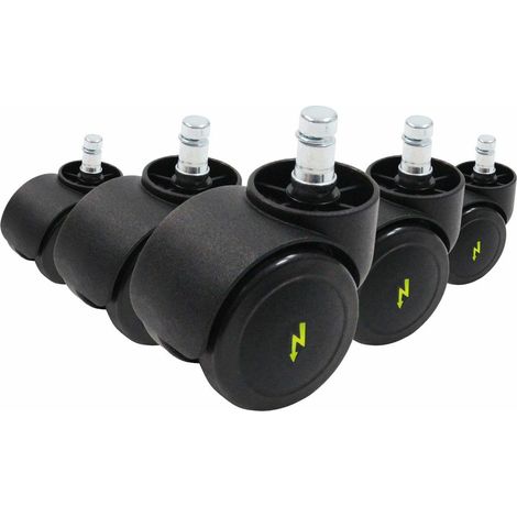 [NEUWERTIG] 5x Hartbodenrollen Rolo Esd 10mm / 50mm (5er Pack) Elektrisch Leitfähig391 B-Ware