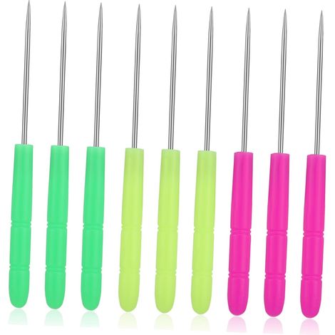 Set di 50 aghi da ricalco colorati per cucito e decorazione di torte, strumento versatile per lavori artigianali, ricamo e hobby creativi, colori misti e casuali. (1/5)