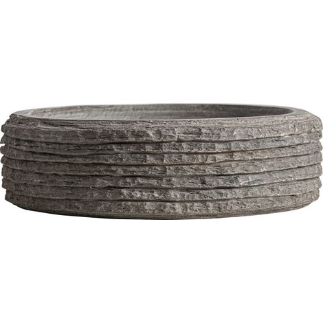 Centre de table en pierre grise contemporain (1/2)
