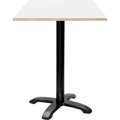 Mange-debout 60 x 60 cm - modèle Bazila blanc chants bois