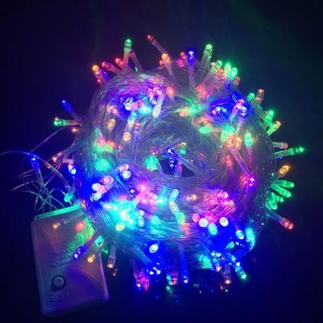 Wasserdichte LED-Außenlichterkette 10m, 20m, 30m, 50m  Farbige Dekoration für Bäume  EU-Stecker 220V - DRFT18309