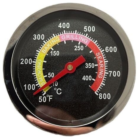 BUNTHAUS Grillthermometer aus Edelstahl mit einer Genauigkeit von 10–400 °C (1/5)