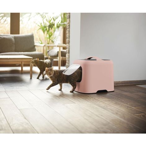 Rotho My Pet Katzenstreubox Rosa 51x39,5x44,3 cm