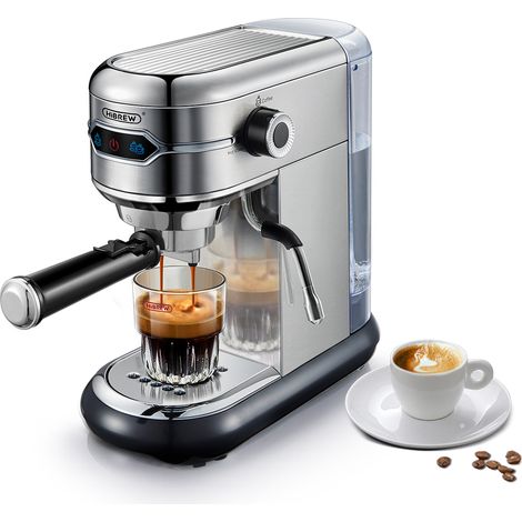 Hiinvasif W Cafetière, Inox Semi-existent, Dosette ESE Super Mince, Expresso en Poudre, Machine à Cappuccino, Eau Chaude, H11, 20 Bar (1/5)