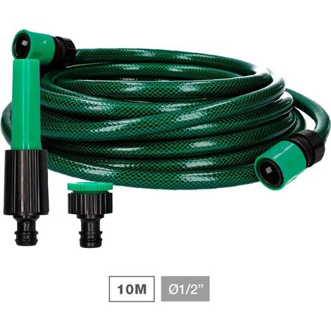 Kit tuyau d'arrosage Bairia Ø1/2" 12,5mm 10M