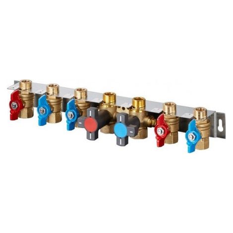 Ensemble de raccords à boule OV avec fonction de rinçage pour la conduite d'alimentation Regudis W-HTU