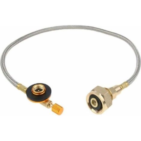 Adaptateur Tuyau Propane - Raccord Réservoir Gaz - Pour Camping Extérieur - Réutilisation Réservoirs Jetables - 1 Pièce (1/4)