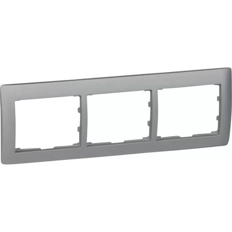 Legrand RAHMEN 3-FACH SOFT ALU HORIZ. (771303 GALEA) (1/2)