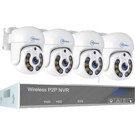 Système de surveillance, résolution 4MP, fonction de suivi automatique, 4T, 10CH 3MP 4 PTZ (1/2)